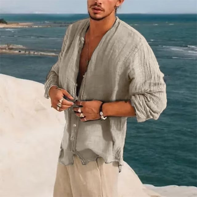 Trendy Casual Half Sleeve Shirt Men's Clothing Handsome