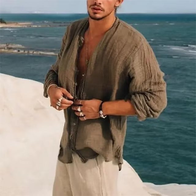 Trendy Casual Half Sleeve Shirt Men's Clothing Handsome