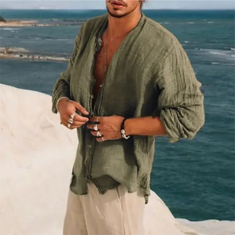 Trendy Casual Half Sleeve Shirt Men's Clothing Handsome