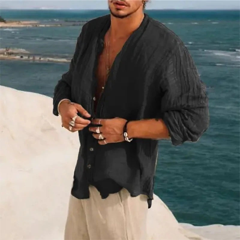 Trendy Casual Half Sleeve Shirt Men's Clothing Handsome