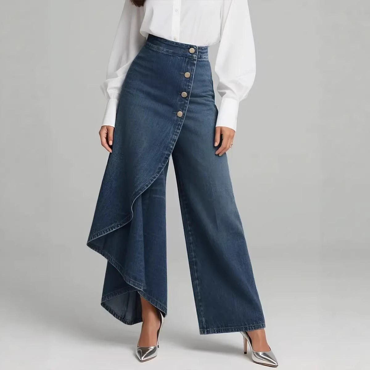Unique Straight-leg Pants Fashion Jeans Clothing