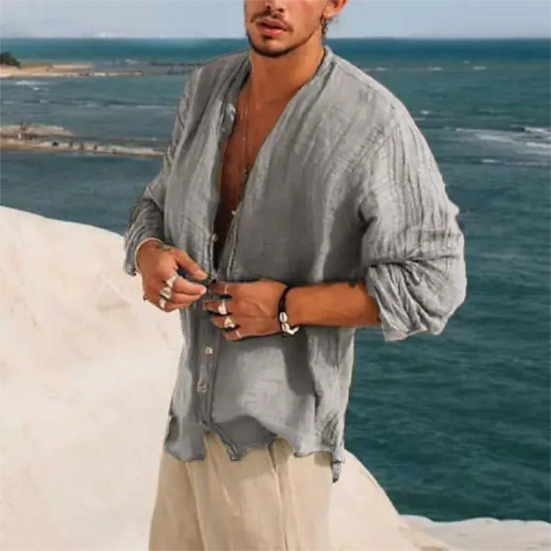 Trendy Casual Half Sleeve Shirt Men's Clothing Handsome