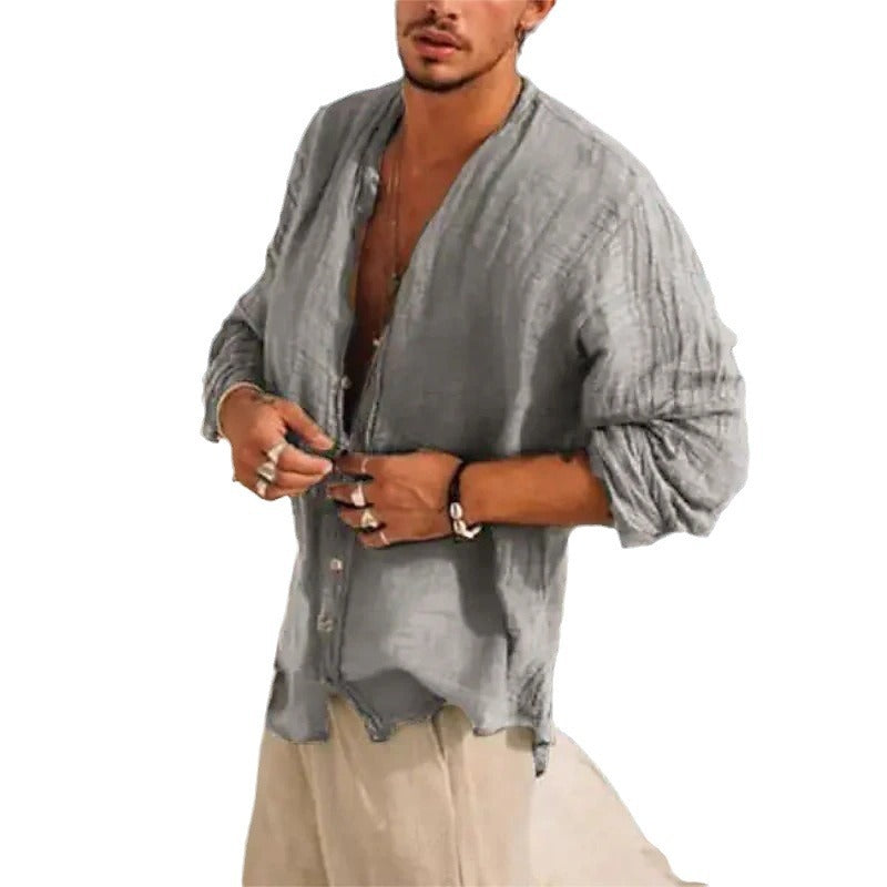 Trendy Casual Half Sleeve Shirt Men's Clothing Handsome