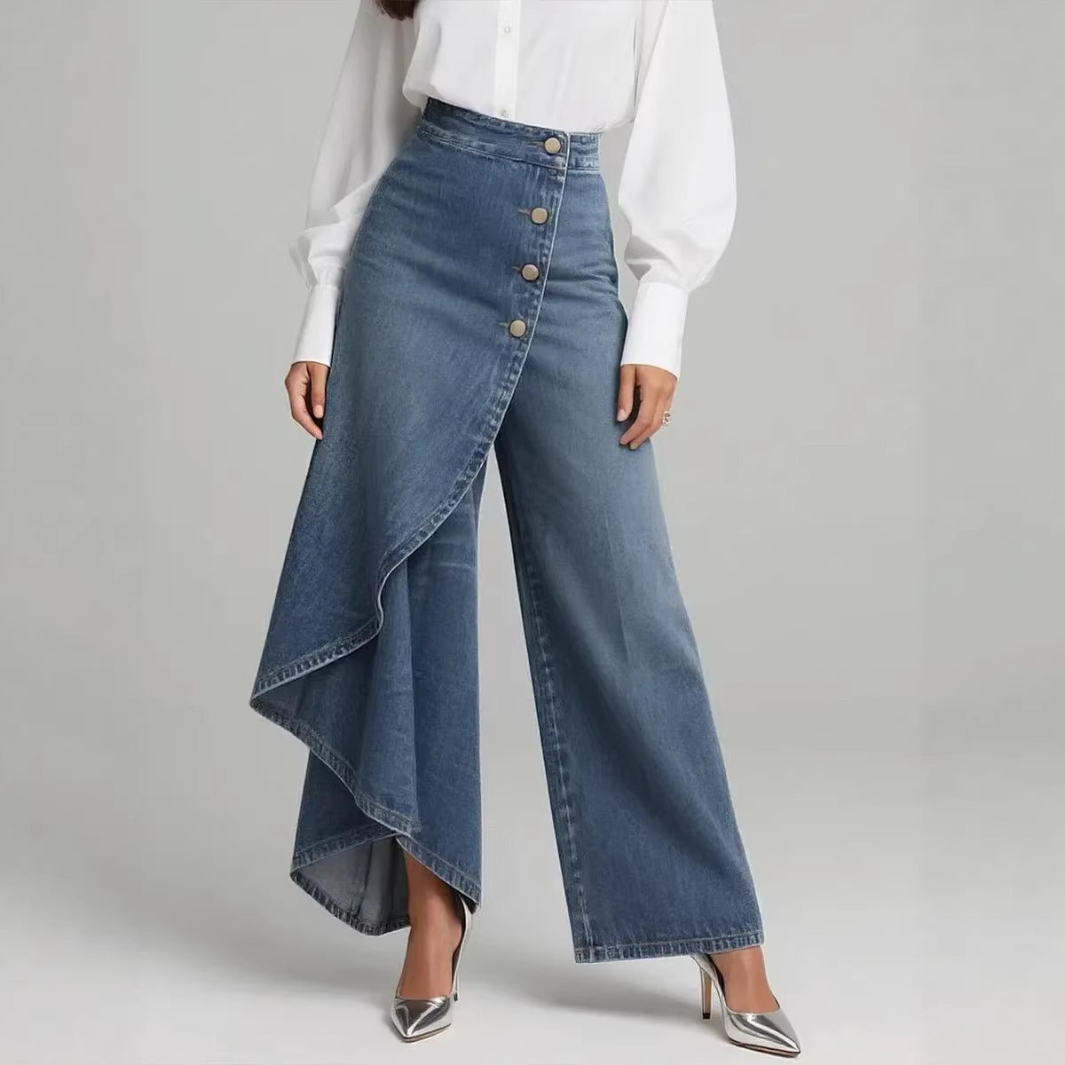 Unique Straight-leg Pants Fashion Jeans Clothing
